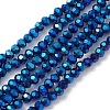 Electroplate Glass Beads Strands EGLA-K015-10A-1
