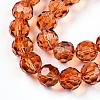 Baking Paint Transparent Glass Beads Strands DGLA-A035-T10mm-A04-4