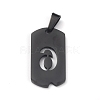 Ion Plating(IP) 304 Stainless Steel Pendants STAS-O127-E06-2