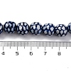 Handmade Blue and White Porcelain Beads Strands PORC-I027-03D-4