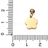304 Stainless Steel Pendants STAS-K323-01C-G-3