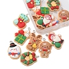 14Pcs 7 Styles Christmas Theme Opaque Resin Pendants FIND-FS0001-51-4