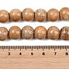 Handmade Fancy Antique Glazed Porcelain Ceramic Round Beads Strands X-PORC-L019-13mm-06-3