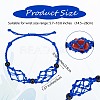 Adjustable Braided Nylon Cord Macrame Pouch Bracelet Making AJEW-SW00013-09-2