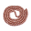 Baking Paint Pearlized Glass Pearl Round Bead Strands HY-Q003-6mm-50-A-3