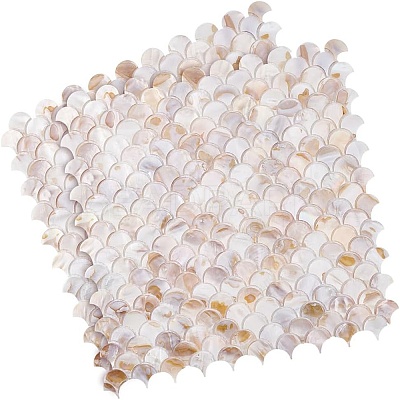 2Pcs Shell Cabochons Sheets AJEW-GO0002-11-1