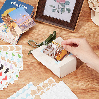 15 Sheets Photo Mounting Corners DIY-GF0007-23-1