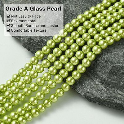 Grade A Glass Pearl Beads HY-J001-4mm-HX014-1
