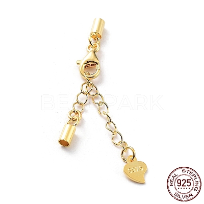 925 Sterling Silver Curb Chain Extender STER-G039-03C-G-1