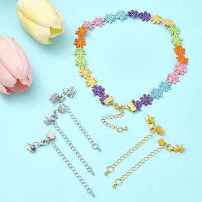 50 Pieces DIY Ribbon Ends Making Kits DIY-YW0001-99A-G-1
