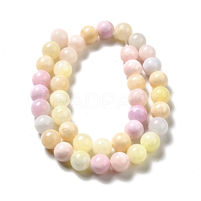 Natural Green Jade Beads Strands X-G-G757-03-8mm-1