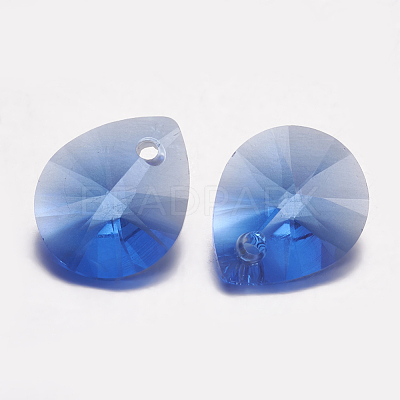 Faceted Glass Rhinestone Pendants RGLA-F053-E-206-1