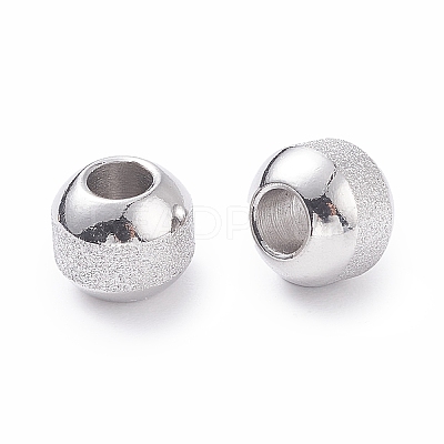 Non-Tarnish Textured 304 Stainless Steel Beads LS-STAS-P306-01C-P-1