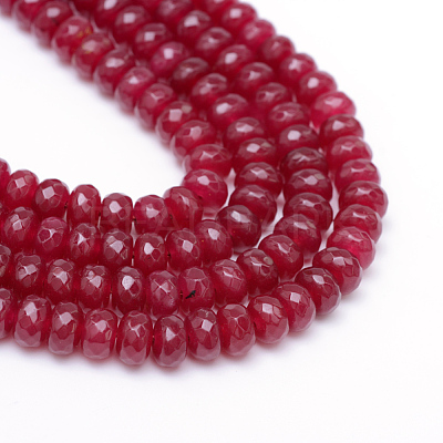 Natural White Jade Bead Strands X-G-R343-2x4-07-1