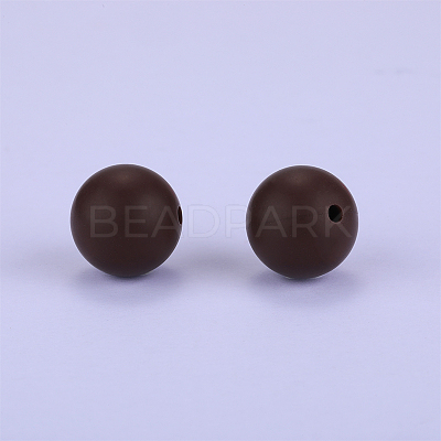Round Silicone Focal Beads SI-JX0046A-22-1