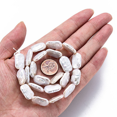 Natural Keshi Pearl Beads Strands PEAR-S020-D05-1