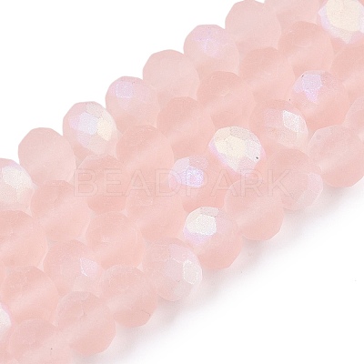Transparent Glass Beads Strands EGLA-A044-T8mm-MB22-1