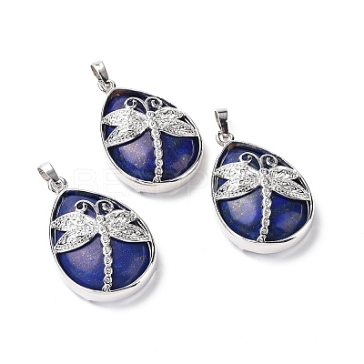 Natural Lapis Lazuli Pendants X-G-G900-01P-02-1