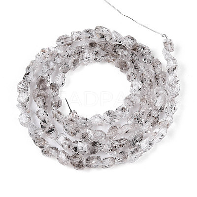 Natural Herkimer Diamond Beads Strands G-T144-B08-01-1