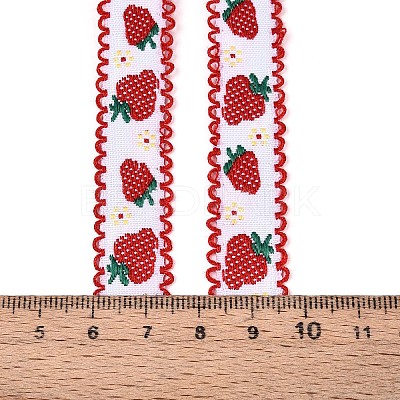 Polyester Strawberry Ribbon OCOR-T016-04B-1