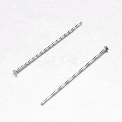 Tarnish Resistant 304 Stainless Steel Flat Head Pins STAS-H358-09C-1