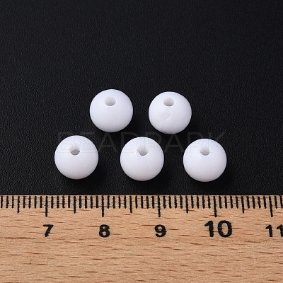 Opaque Acrylic Beads MACR-S370-C8mm-01-1