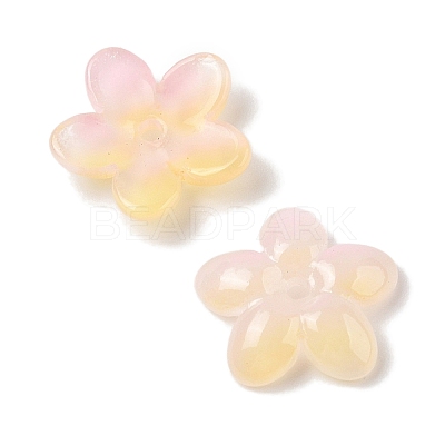 Transparent Spray Paint Glass Beads GLAA-Z011-07E-1