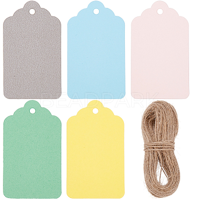 2 Sets Paper Blank Bookmarks AJEW-SP0001-29A-1