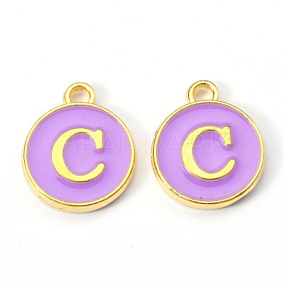 Golden Plated Alloy Enamel Charms LS-ENAM-S118-10C-1