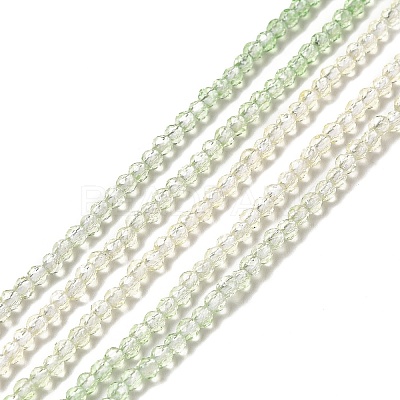 Transparent Gradient Color Glass Beads Strands GLAA-H021-01A-13-1