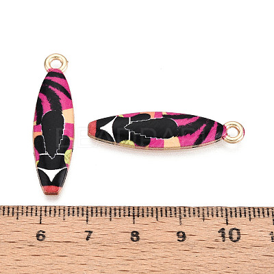 Alloy Enamel Pendants ENAM-T022-40KCG-08-1