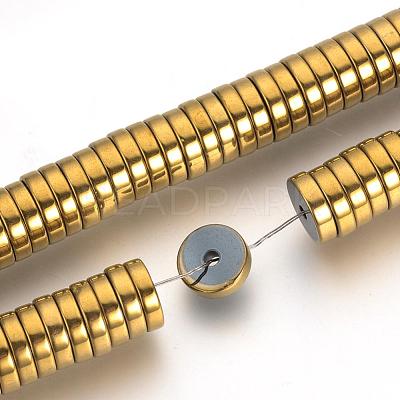 Electroplate Non-magnetic Synthetic Hematite Beads Spacers Strands G-Q486-74F-1
