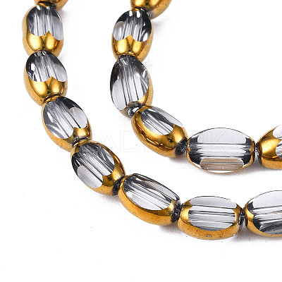 Electroplate Glass Beads Strands EGLA-N008-015H-1