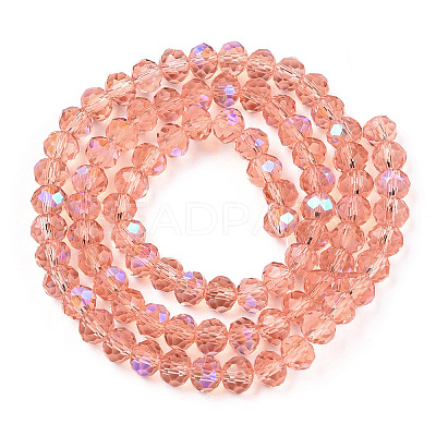 Electroplate Glass Beads Strands EGLA-A034-T1mm-L24-1