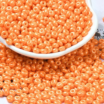 Baking Paint Luster Glass Seed Beads X1-SEED-B001-04A-10-1