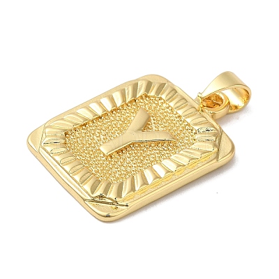 Rack Plating Brass Pendants KK-B092-42G-Y-1