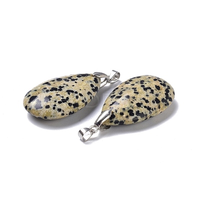 Natural Dalmatian Jasper Pendants G-D084-01P-B09-1