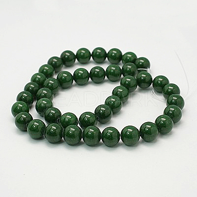 Natural Mashan Jade Round Beads Strands X-G-D263-12mm-XS13-1