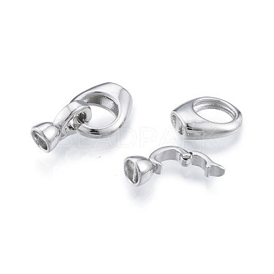 Brass Fold Over Clasps KK-A165-01P-1