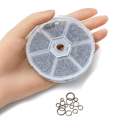 1 Box Iron Open Jump Rings Set IFIN-YW0001-44R-1