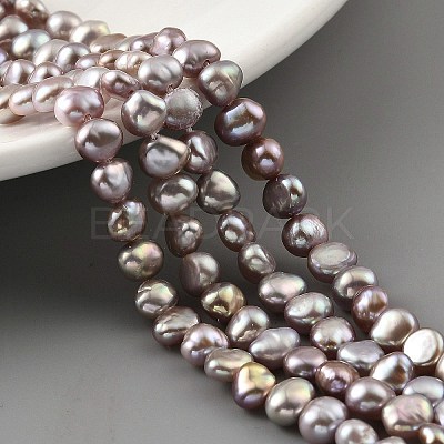 Natural Cultured Freshwater Pearl Beads Strands PEAR-A006-03G-1