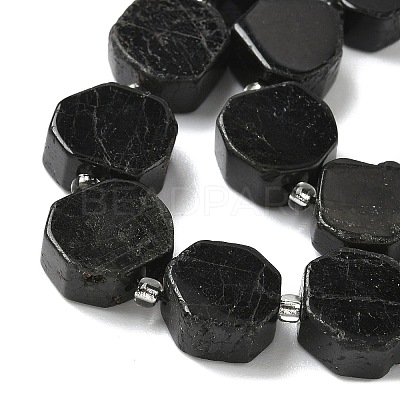 Natural Black Tourmaline Beads Strands G-I394-D17-1