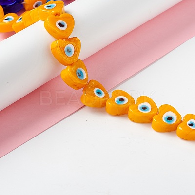 Handmade Evil Eye Lampwork Beads LAMP-F021-02F-1