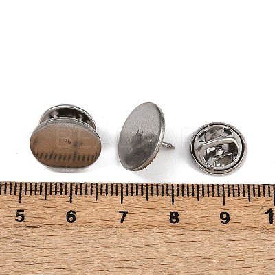 304 Stainless Steel Butterfly Clutches Pin Backs STAS-P262-03P-04-1