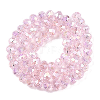 Electroplate Glass Beads Strands EGLA-A044-T8mm-B10-1