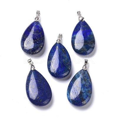 Natural Lapis Lazuli Pendants X-G-D084-01P-B01-1