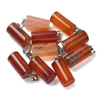 Natural Red Agate(Dyed & Heated) Pendants G-B127-17P-06-1