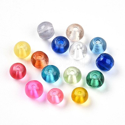 Baking Paint Transparent Glass Beads X1-DGLA-Q022-4mm-M-1