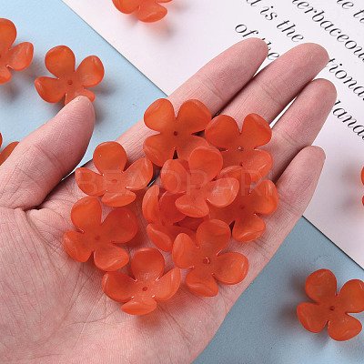 Frosted Acrylic Bead Caps MACR-S371-06A-726-1
