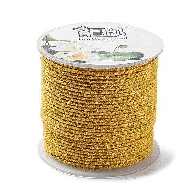 20M Polyester Braided Cord for Jewelry Making OCOR-G015-04A-17-1